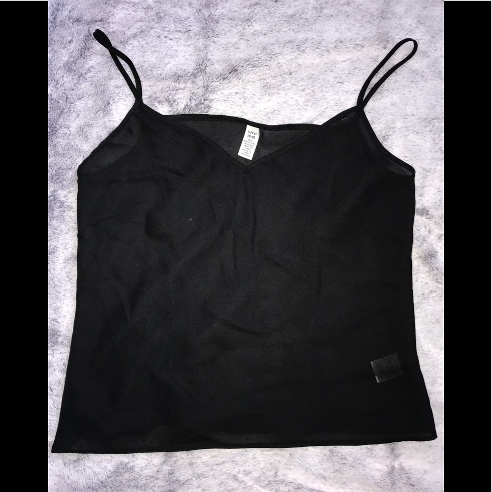 Sheer Black String Top